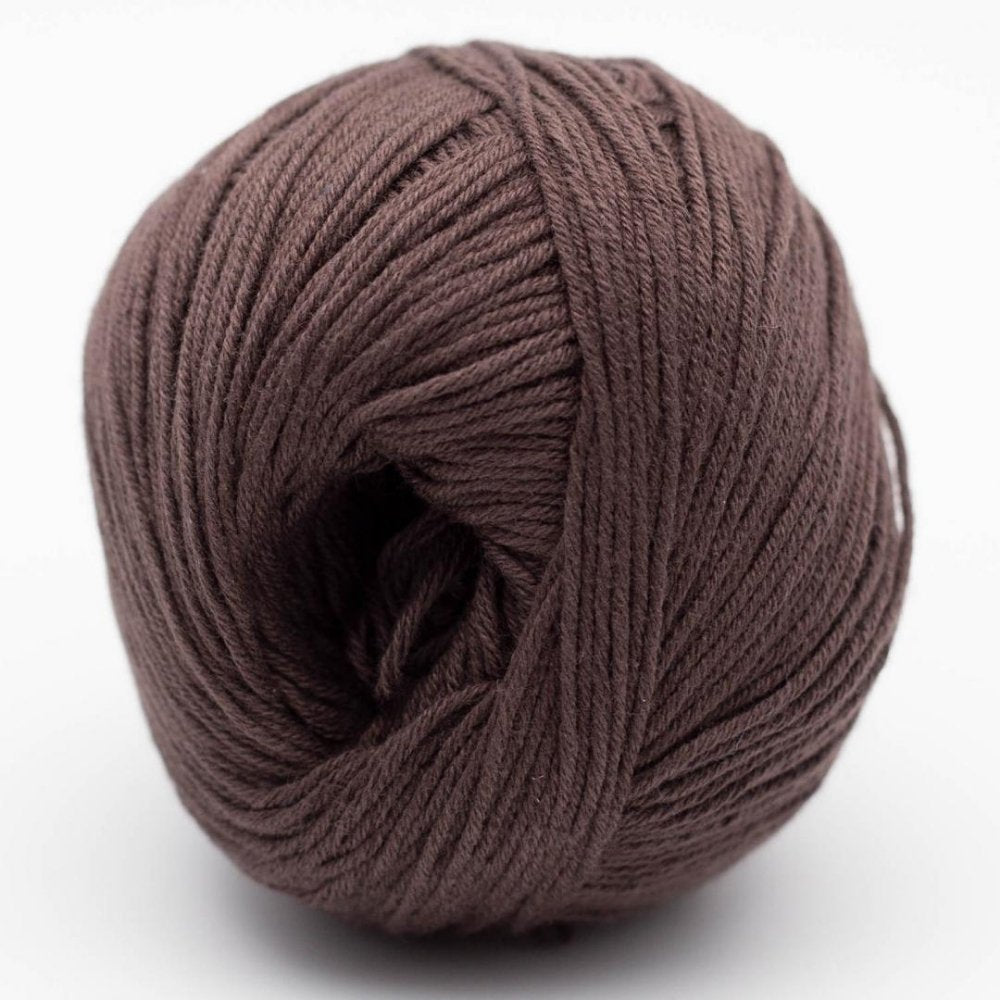 BC Garn Alba GOTS Dunkelbraun – 100 % Bio-Baumwolle in warmem Braun