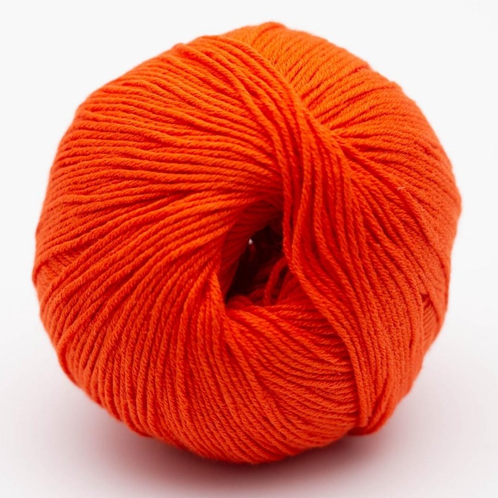 BC Garn Alba GOTS Kürbis – 100 % Bio-Baumwolle in warmem Orangeton