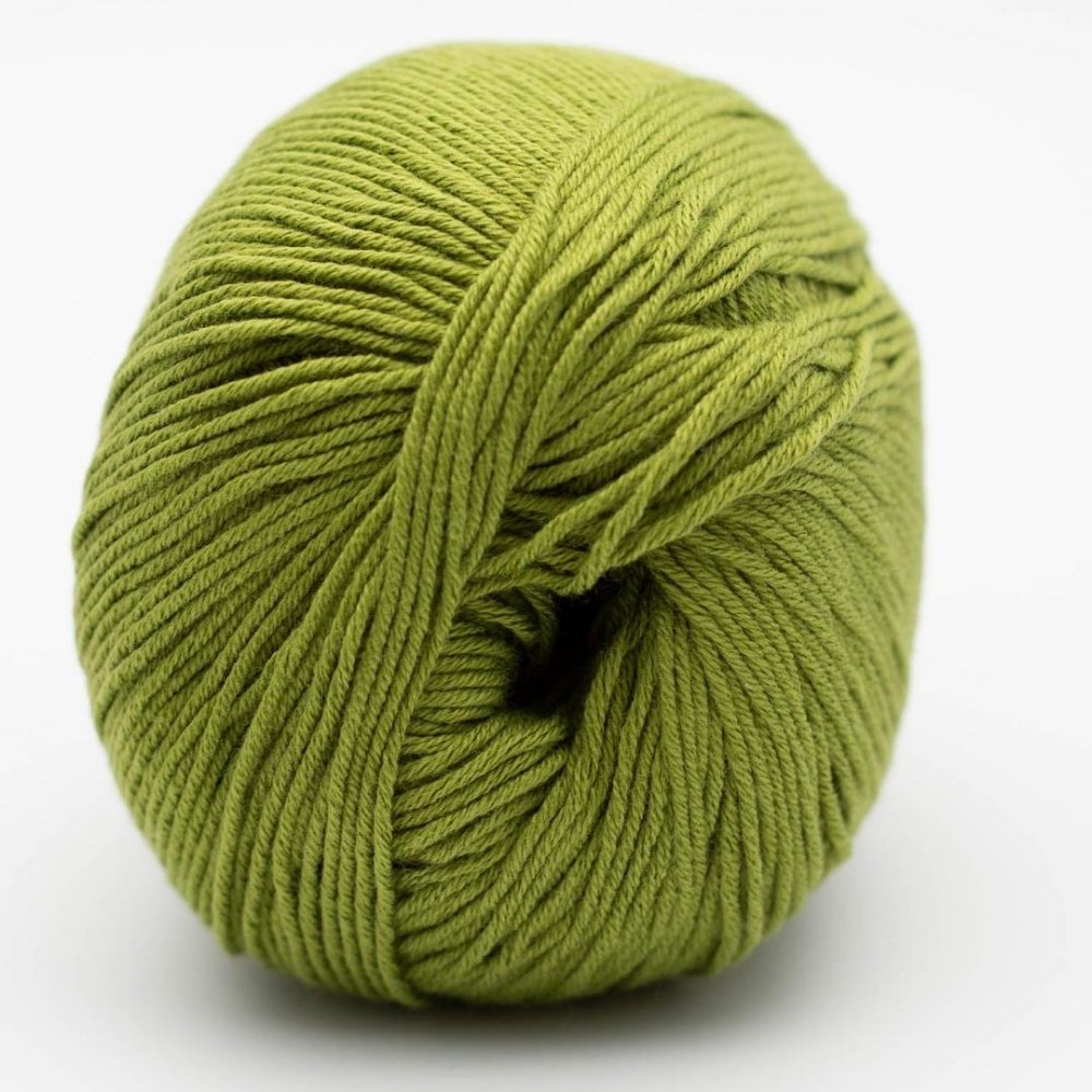 BC Garn Alba GOTS Mittelgrün – 100 % Bio-Baumwolle in natürlichem Grün
