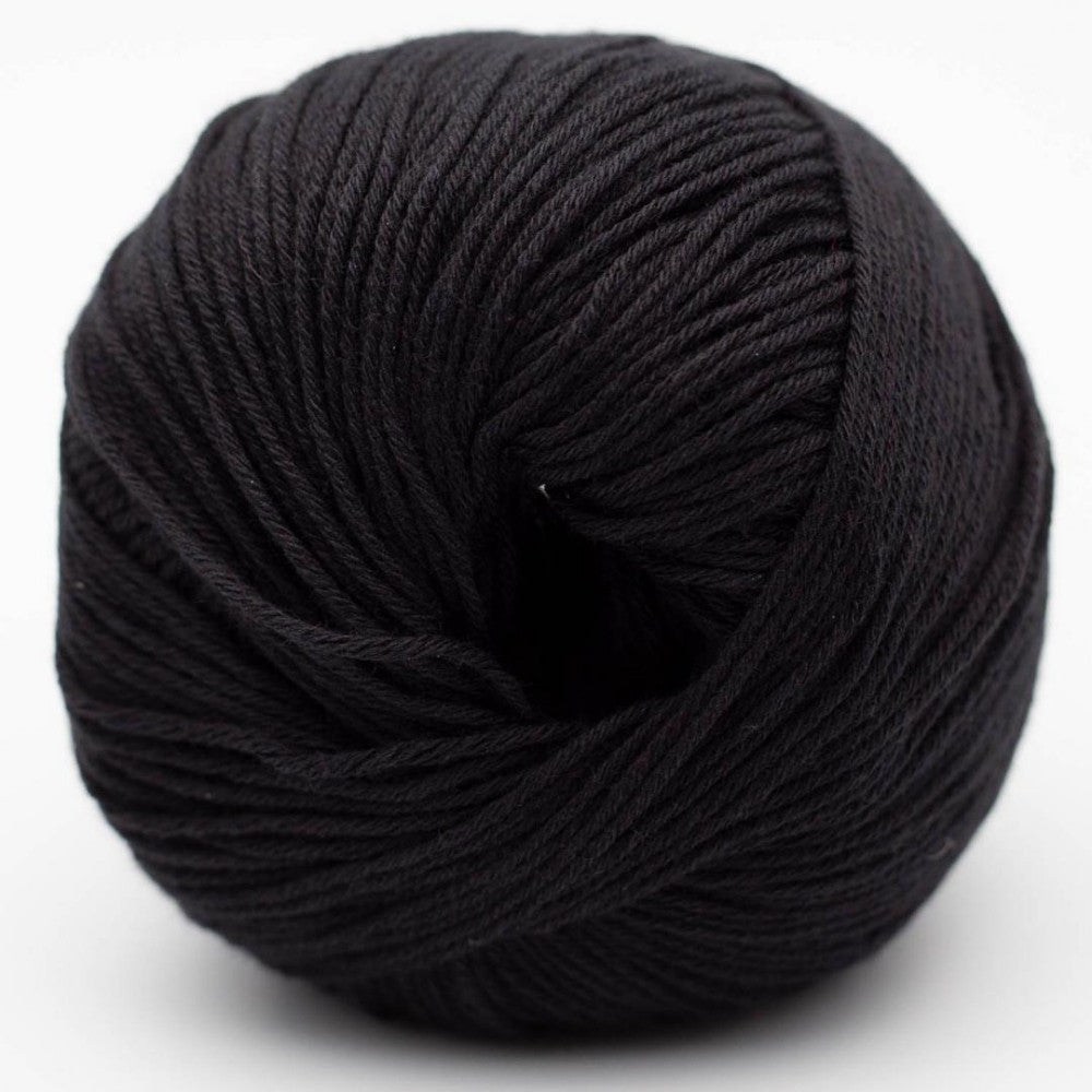 BC Garn Alba GOTS Schwarz – 100 % Bio-Baumwolle in tiefem Schwarz