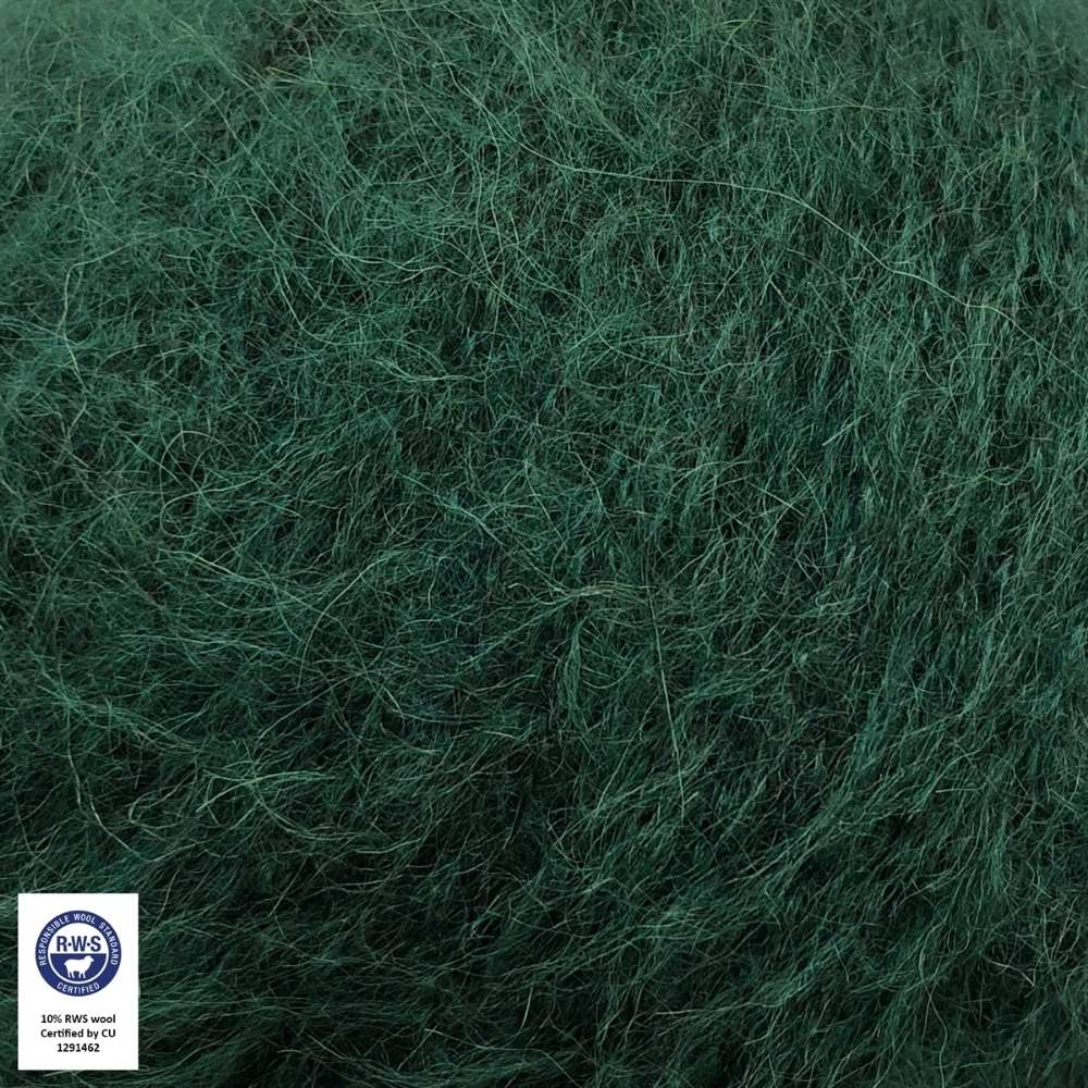 CaMaRose Midnatssol Flaskegrøn – Garn aus Babyalpaka, Lyocell und Merino