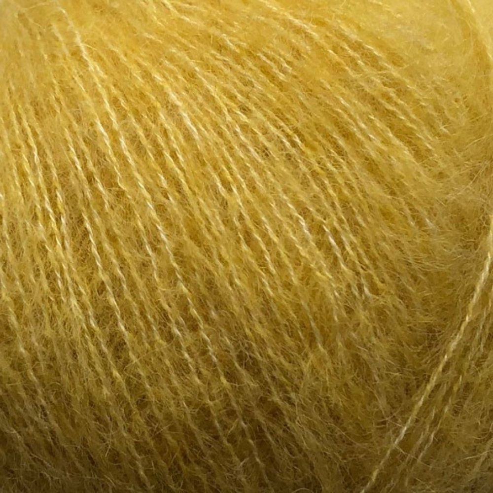 CaMaRose Midnatssol Solgul – Garn aus Babyalpaka, Lyocell und Merino