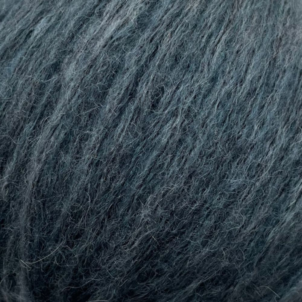 Strickgarn CaMaRose Snefnug 7782 Antracit Bla – 55% Babyalpaka, 35% Bio-Baumwolle, 10% Merino