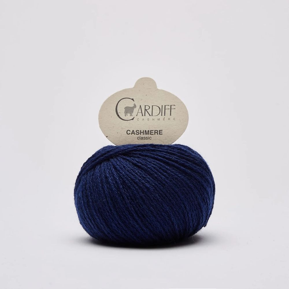 Kaschmirgarn Cardiff Cashmere Classic Indaco 638