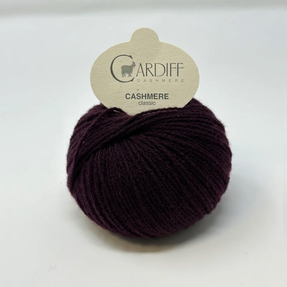 Knäuel Cardiff Cashmere Classic Garn in Farbe Shiraz 741