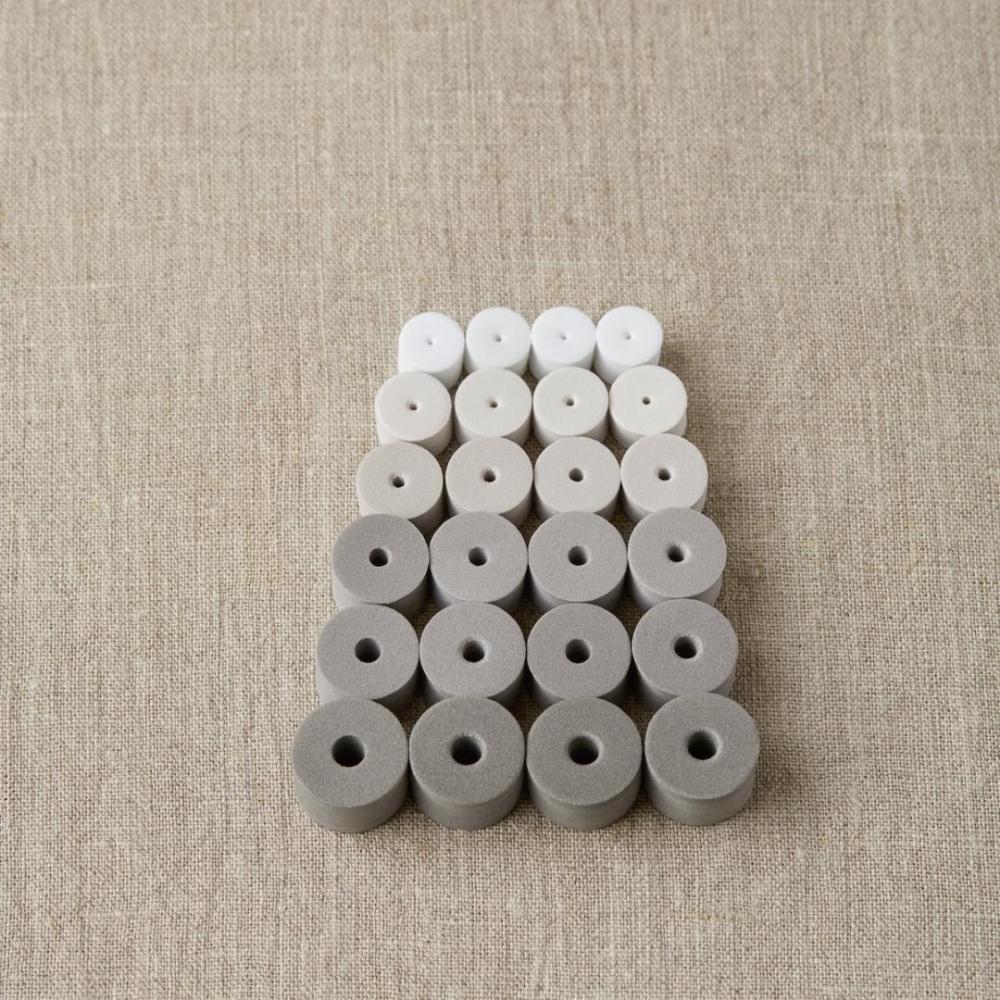 CocoKnits Stitch Stoppers – Neutral – Maschenstopper aus Kunststoff