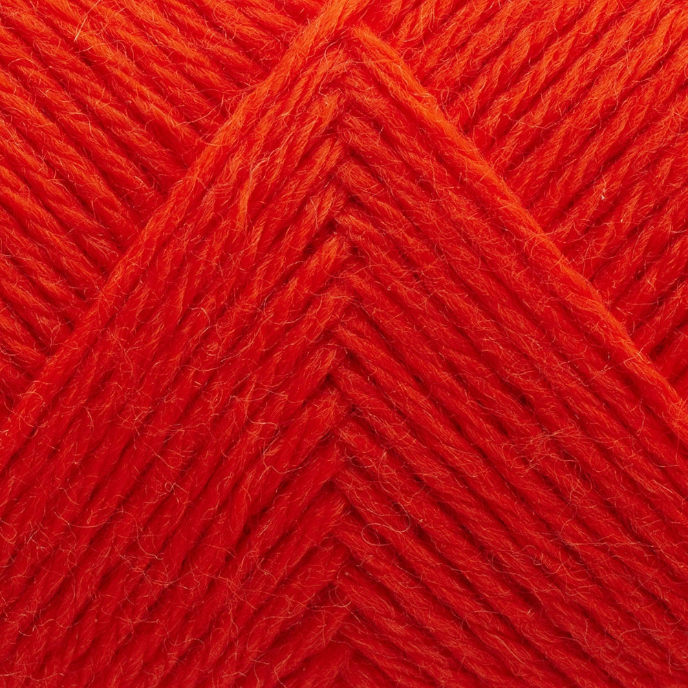 Strang Filcolana Arwetta in der Farbe Chock Orange (252), leuchtende Merinowolle-Nylon-Mischung