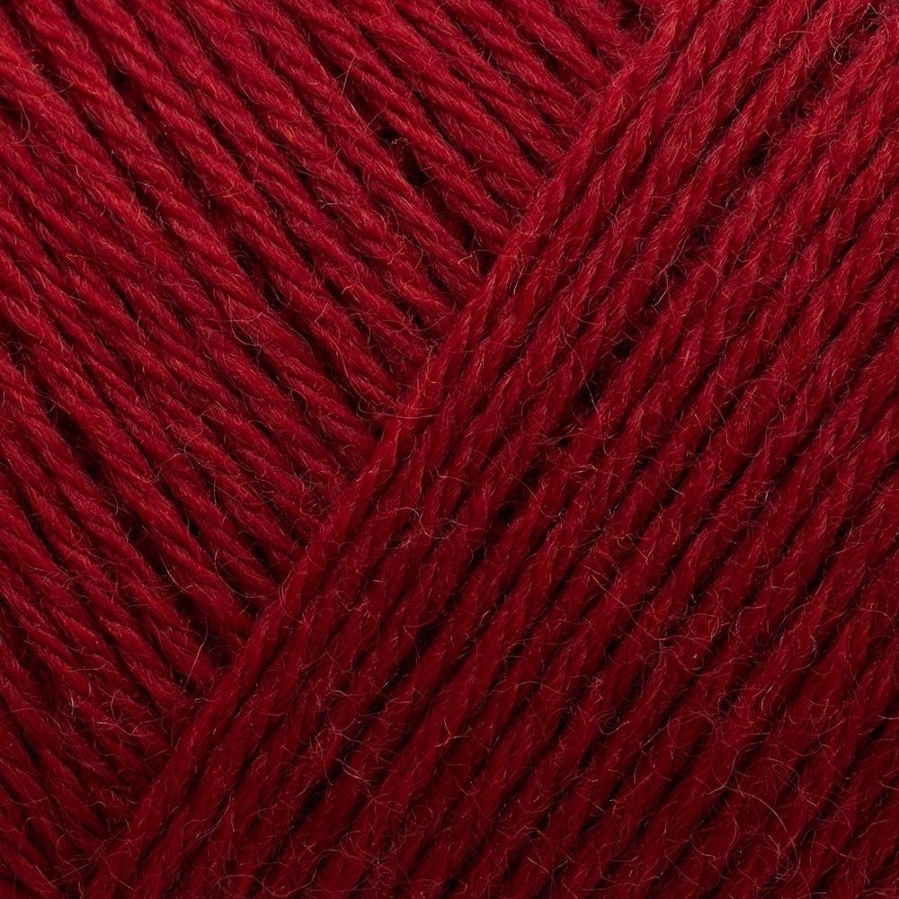 Arwetta Garn Deep Red 139 – 80 % Merinowolle, 20 % Nylon von Filcolana