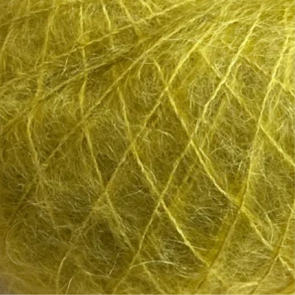 Weiches Kid-Silk-Five-Garn von Gepard in der Farbe Lime 926, Mischung aus Super Kid Mohair und Seide