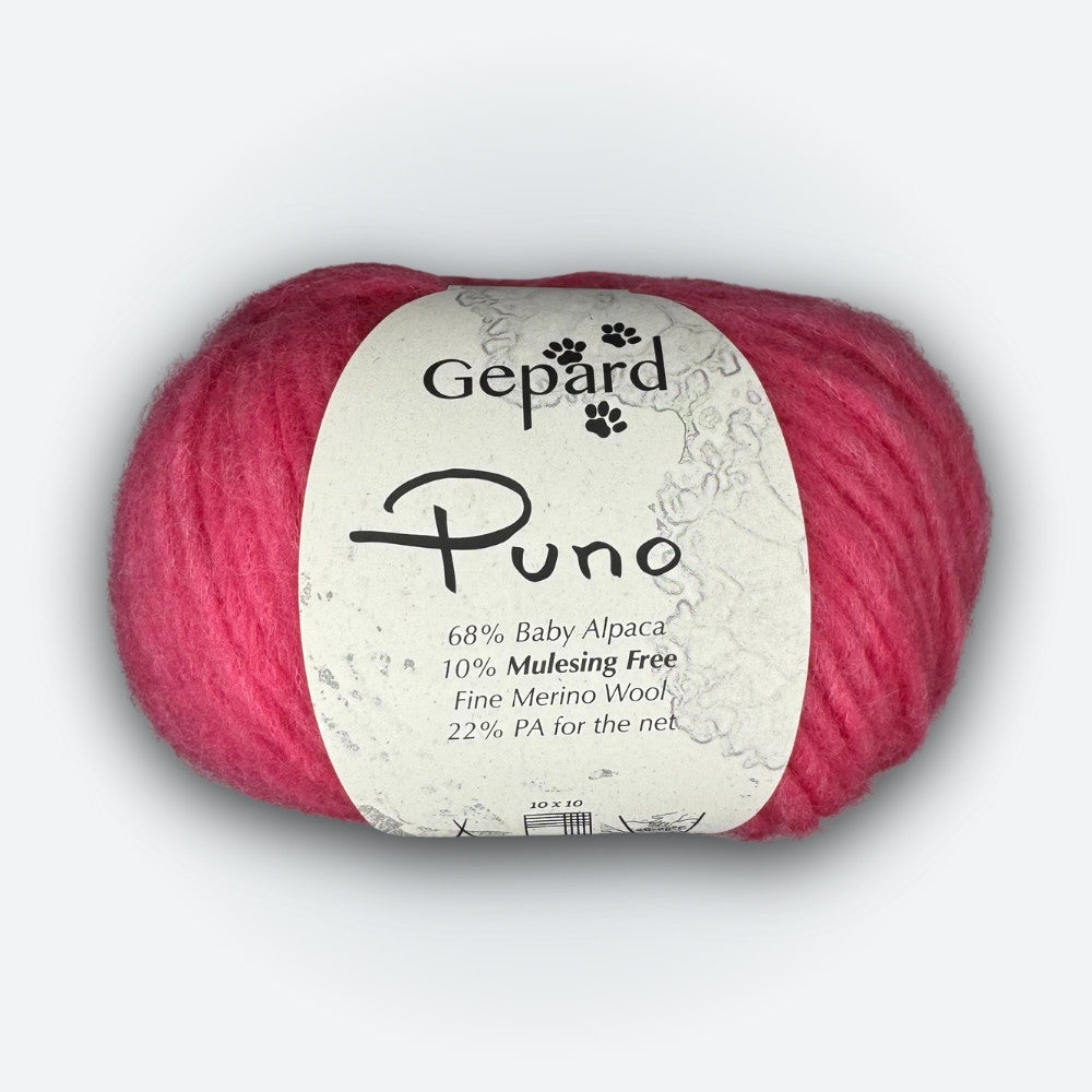 Gepard - Puno - Hot Pink - 420 – hochwertige Wolle für kreative Strickideen, detailreich beschrieben für alle, die nicht sehen können.