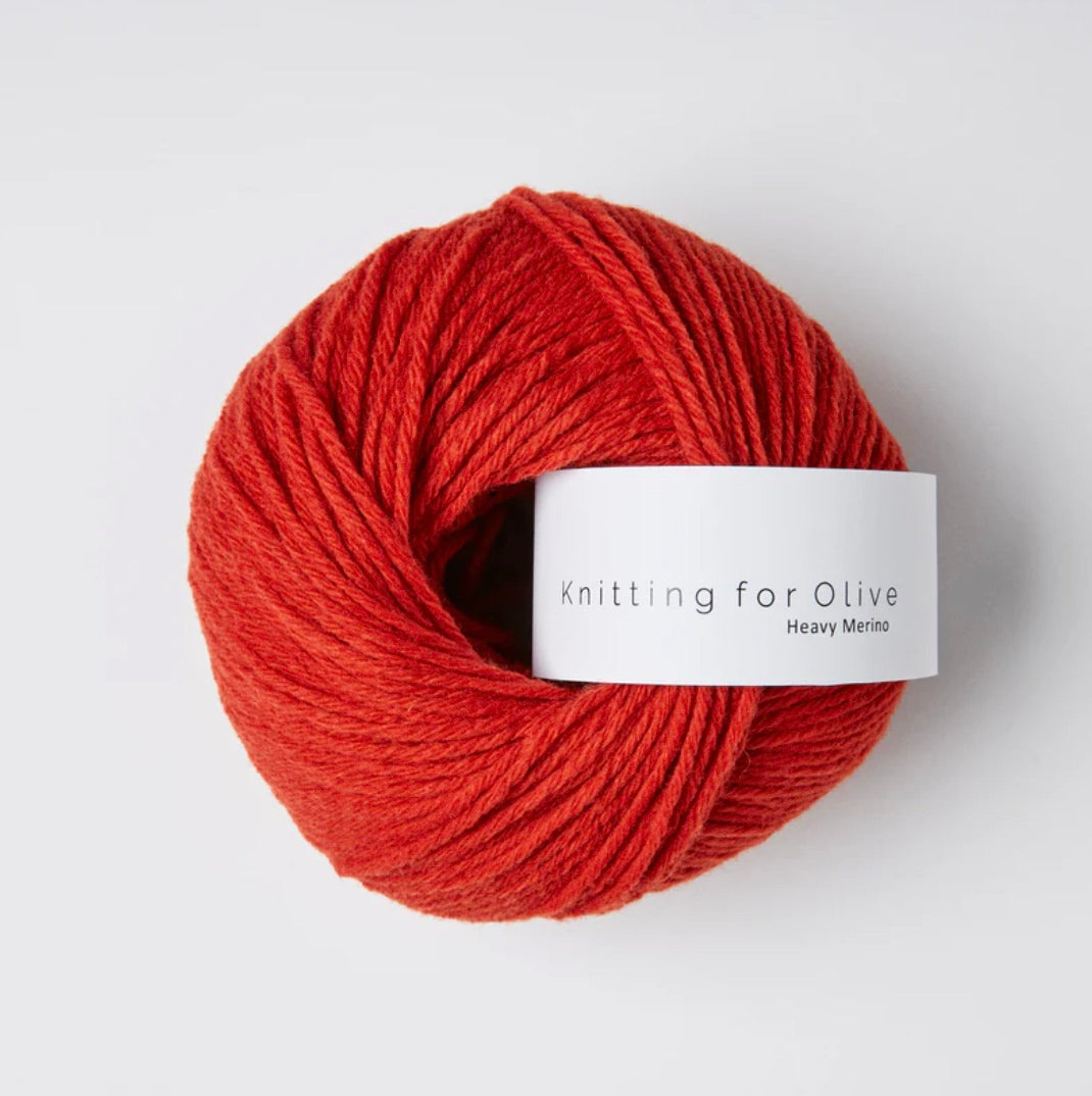 Knitting for Olive 100% mulesing-freie Merinowolle in der Farbe Pomegranate