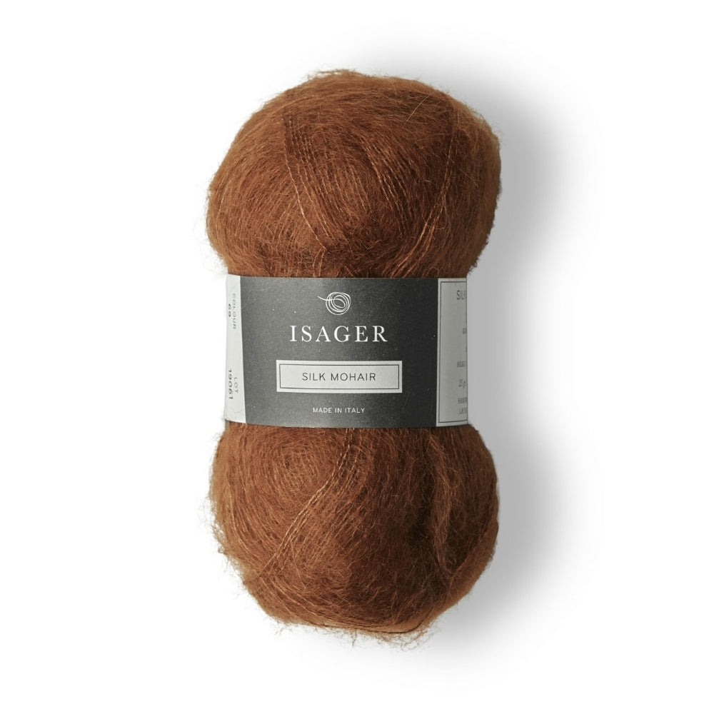 Strickgarn Isager Silk Mohair Chocolate 33 – Mohair & Seide