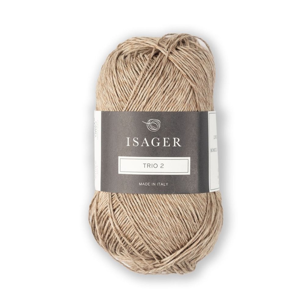 Knäuel Isager TRIO 2 Garn in Farbe Camel