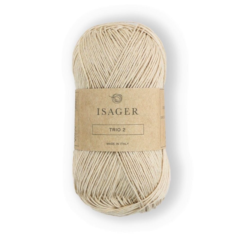 Knäuel Isager TRIO 2 Garn in Farbe Linen