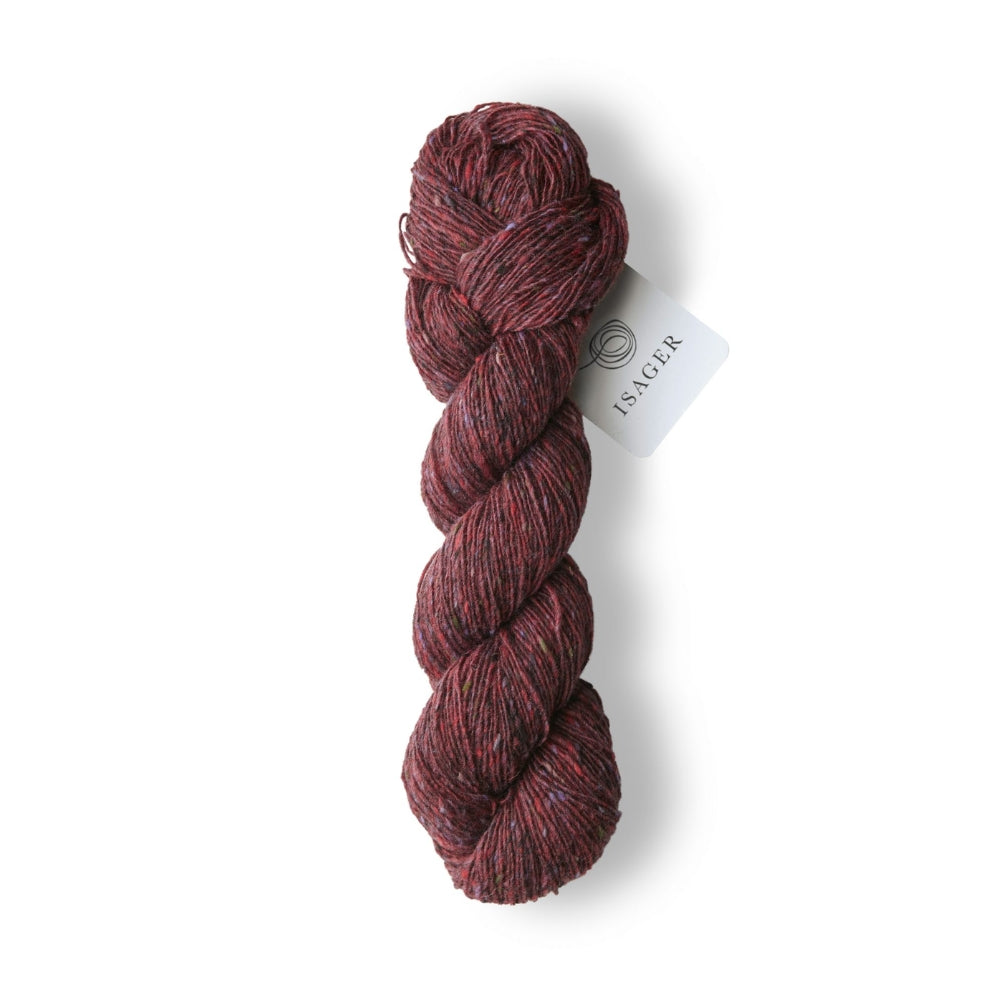 Strickgarn Isager Tweed Wine – klassisches Tweedgarn