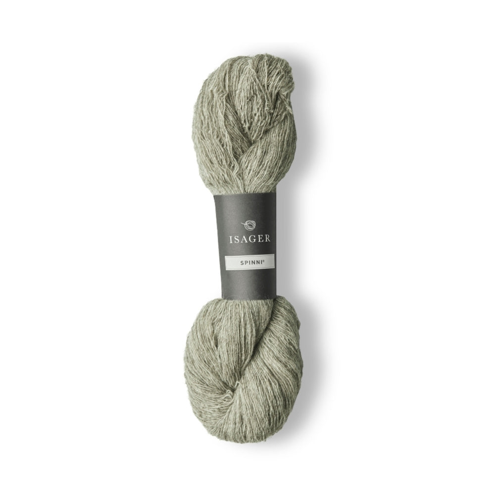 Silber-grey Spinning Yarn von Isager – leicht, luftig, transparent.