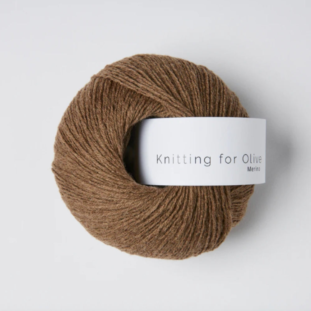 Knäuel Knitting for Olive Merino Bark – 100% Merinowolle