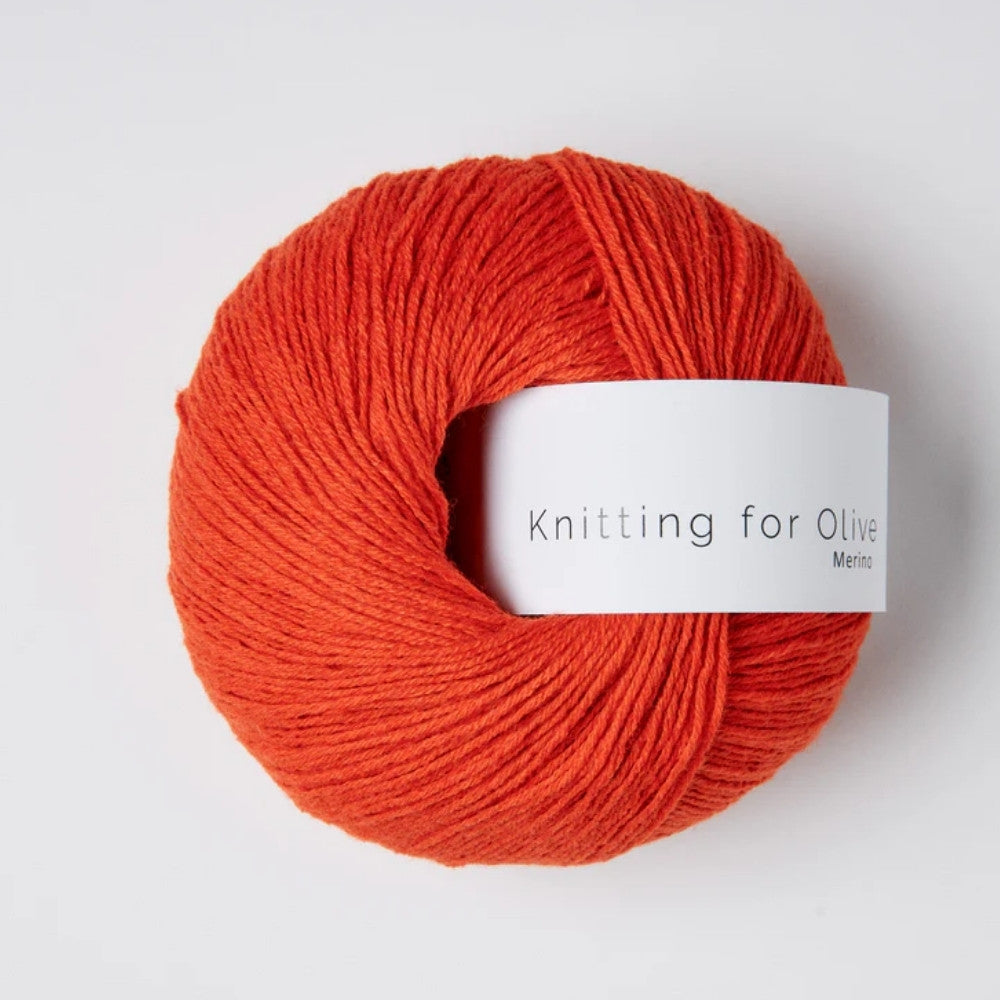 Knäuel Knitting for Olive Merino Garn in Farbe Blood Orange