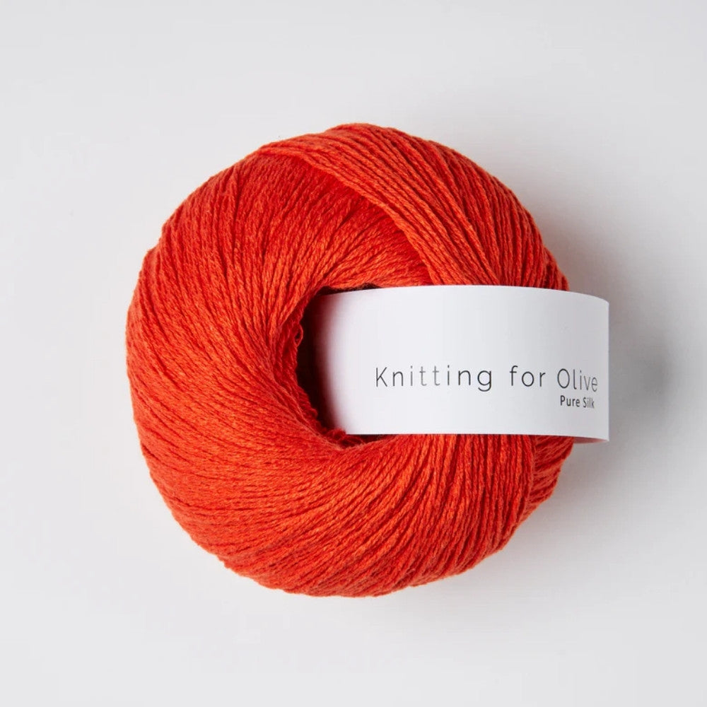 Knäuel Knitting for Olive Pure Silk Garn in Farbe Blood Orange