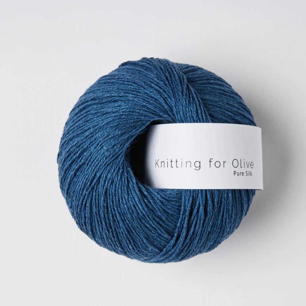 Knäuel Knitting for Olive Pure Silk Garn in Farbe Blue Tit