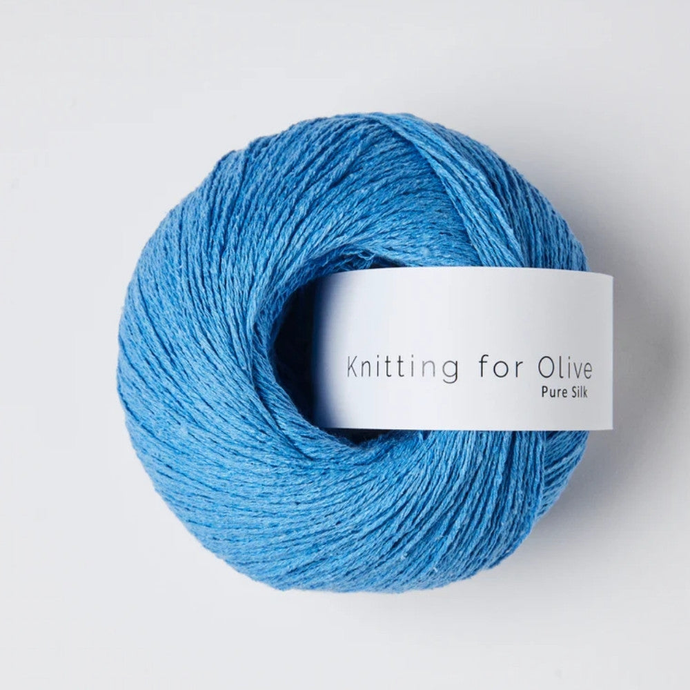Knäuel Knitting for Olive Pure Silk Garn in Farbe Poppy Blue