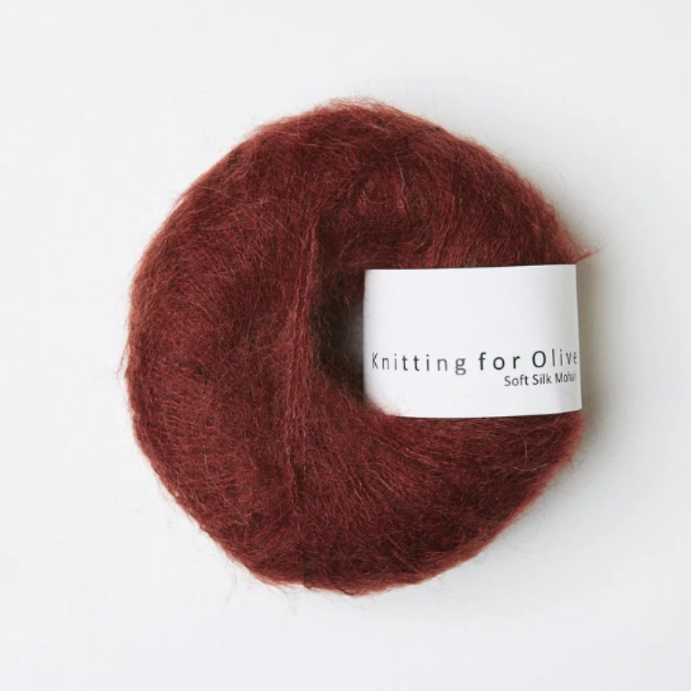 Knäuel Knitting for Olive Soft Silk Mohair Claret – Mohair, Seide, Wolle