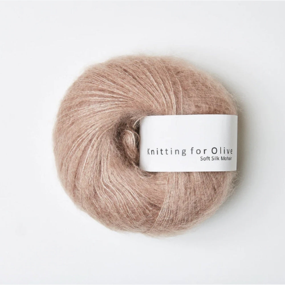 Knäuel Knitting for Olive Soft Silk Mohair Rose Clay – 70% Mohair, 30% Seide