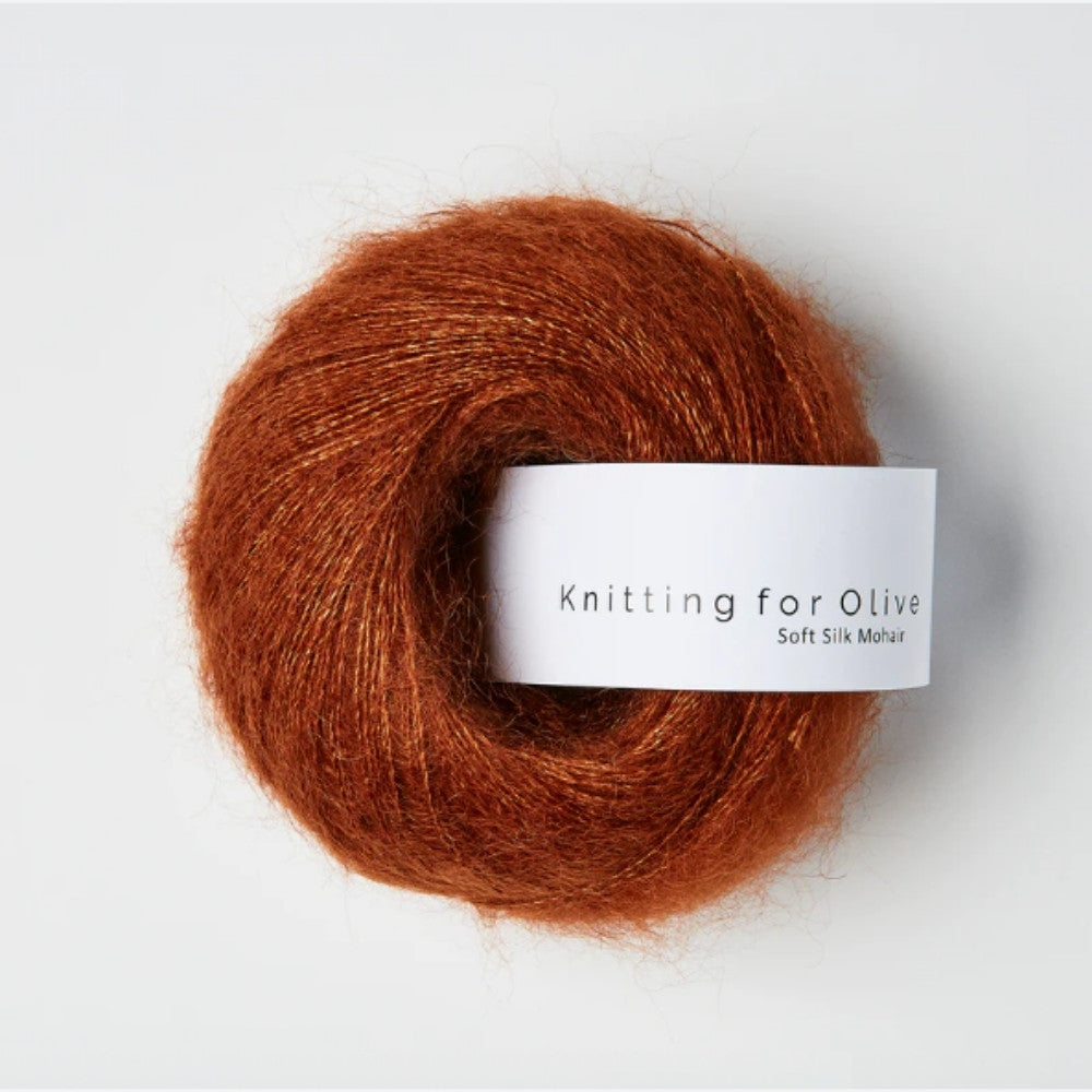 Knäuel Knitting for Olive Soft Silk Mohair Rust – 70% Mohair, 30% Seide