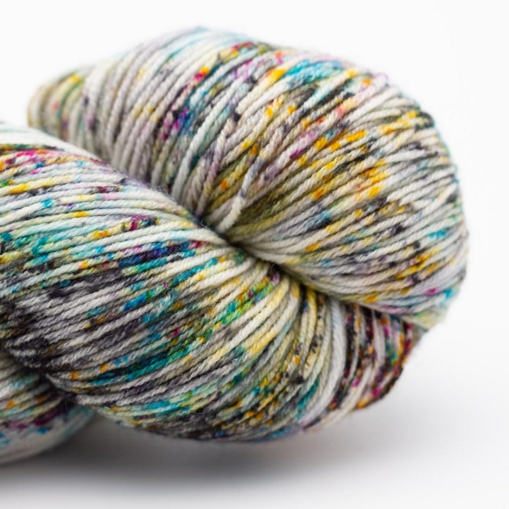 Strickgarn Kremke Lazy Lion Stormy Malindi speckled chaotic 1208 – 75% Merinowolle, 25% Nylon