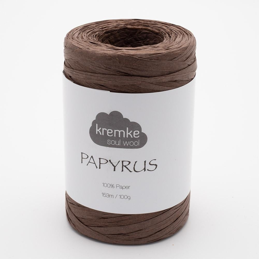 Papiergarn Kremke Papyrus Schokolade 81, 100% Papier