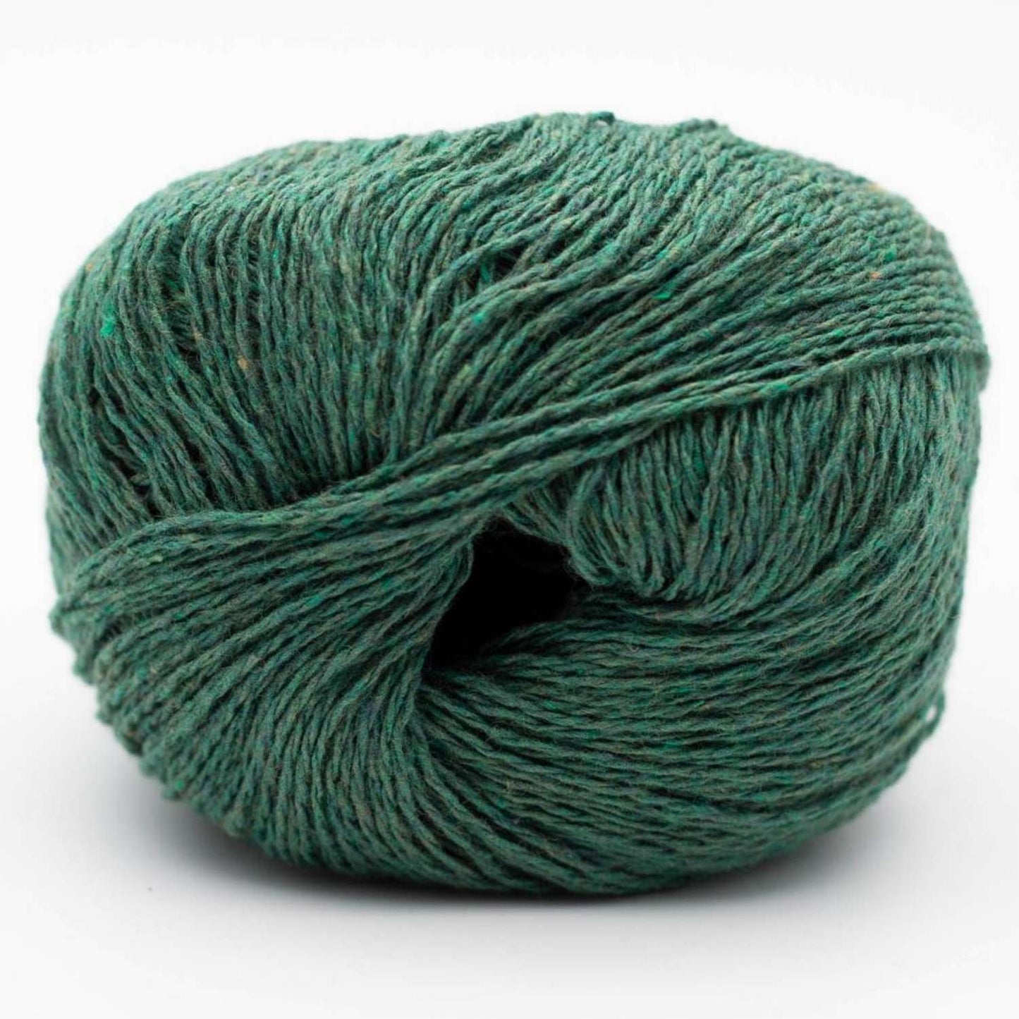 Knäuel Kremke Reborn Denim Uni Garn in Farbe Flaschengrün 163