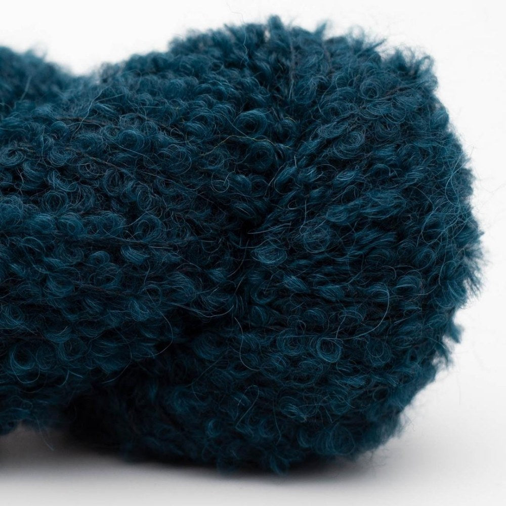 Kremke Soul Wool Alpaka Bouclé Waldgrün – voluminöses Garn mit Boucléstruktur