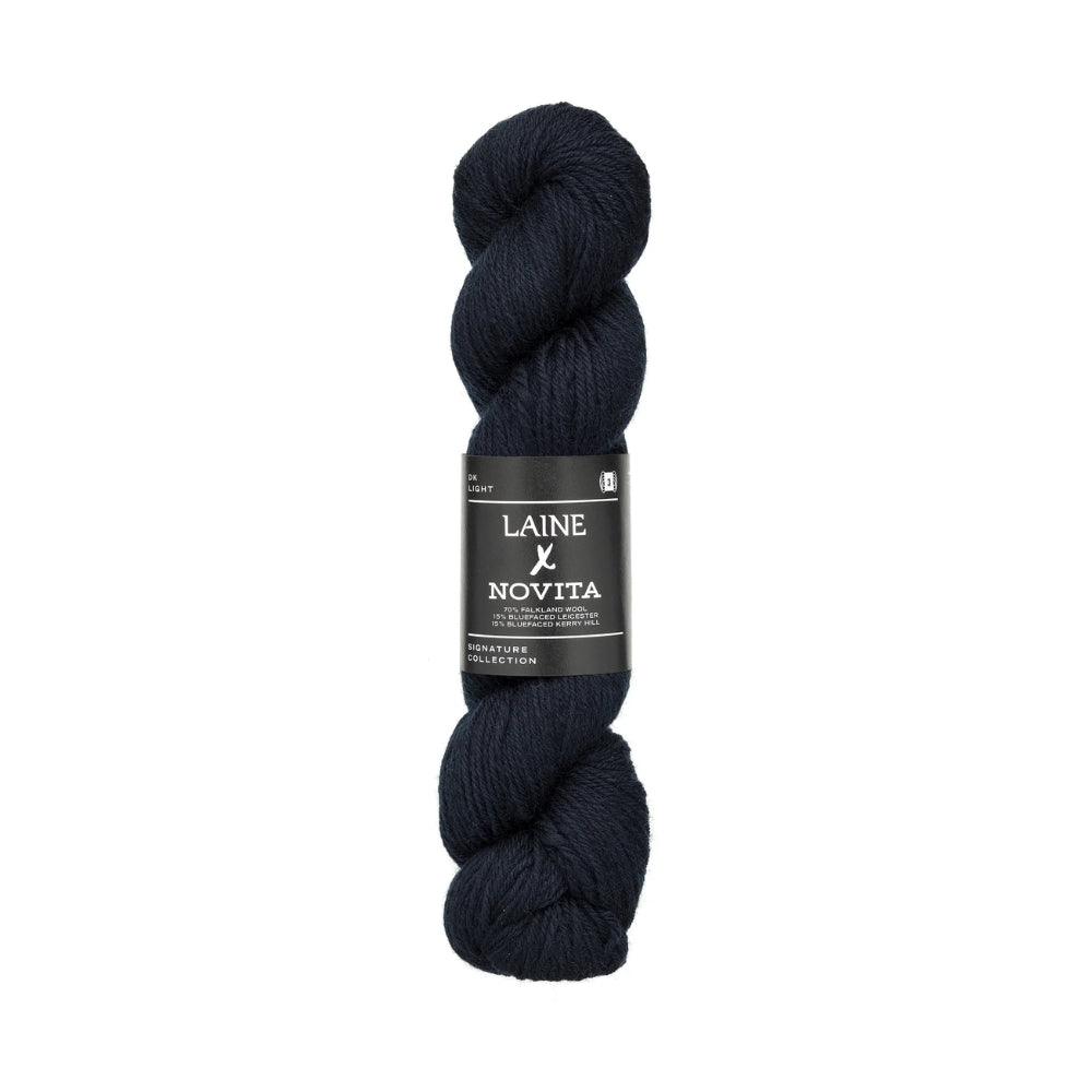 Strickgarn Novita Laine DK Silent Storm – 70% Falklandwolle, 15% Bluefaced Leicester, 15% Bluefaced Kerry Hill