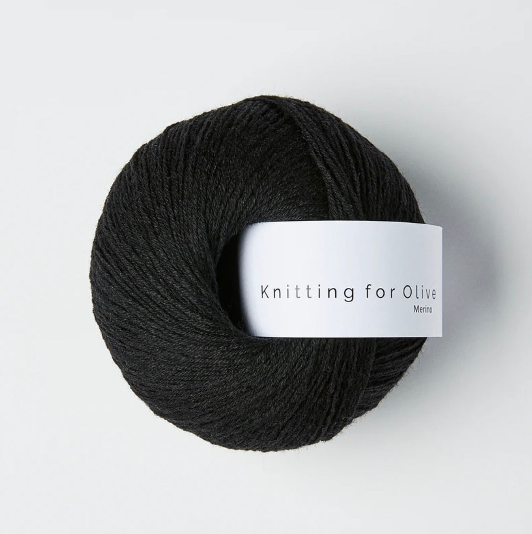 Knitting for Olive 100% mulesing-freie Merinowolle in der Farbe Licorice