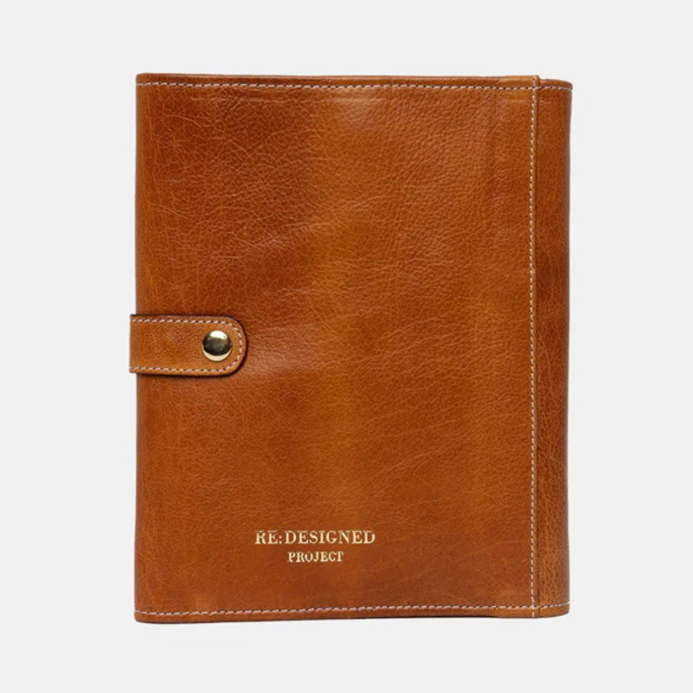 RE:DESIGNED Projekttasche P014 Burned Tan Gold aus Leder