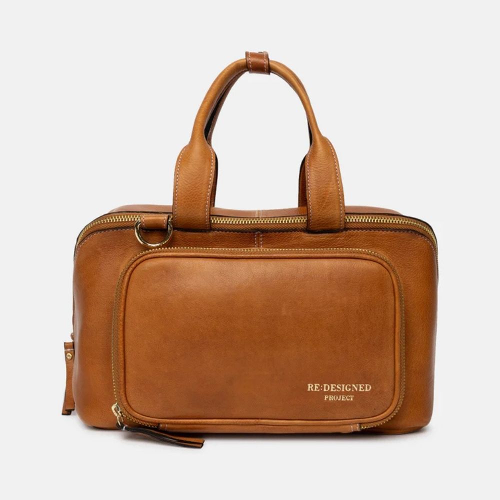 RE:DESIGNED Organizer P039 Burned Tan Gold aus Leder