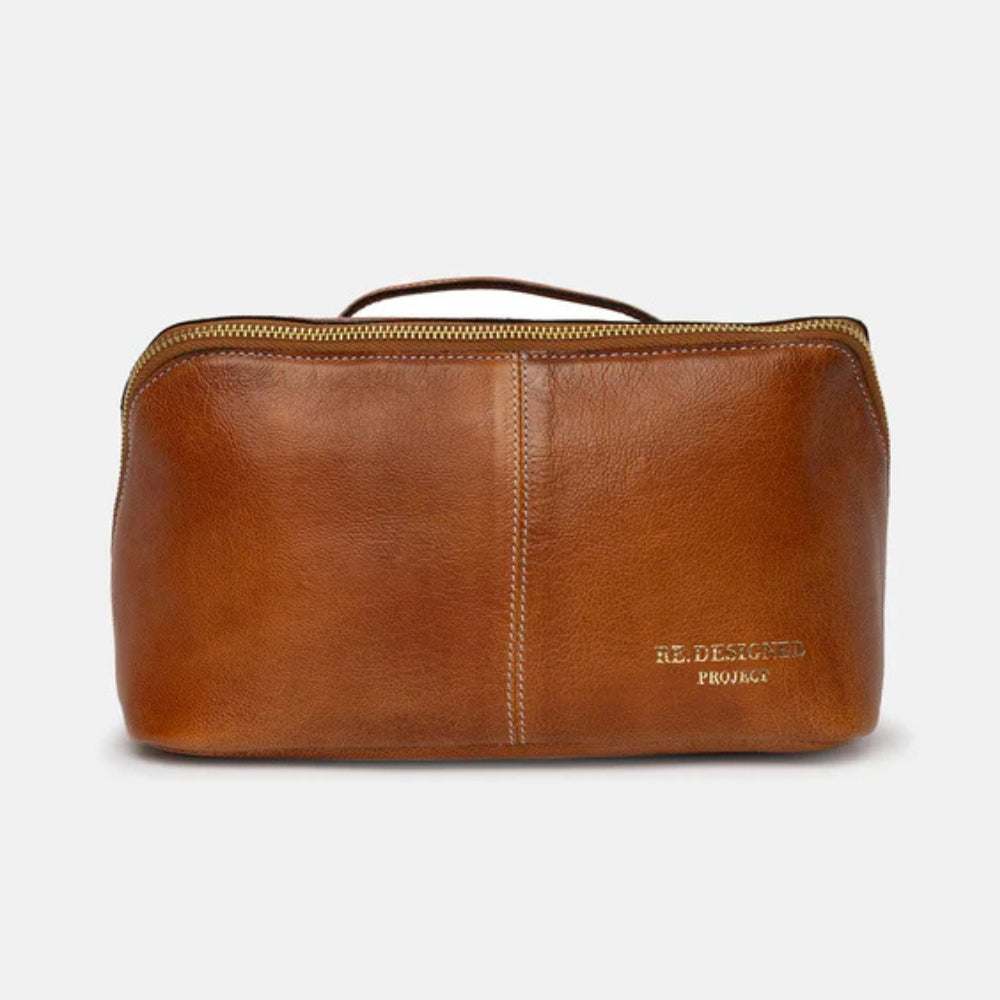 RE:DESIGNED Organizer P009 Burned Tan Gold aus Leder
