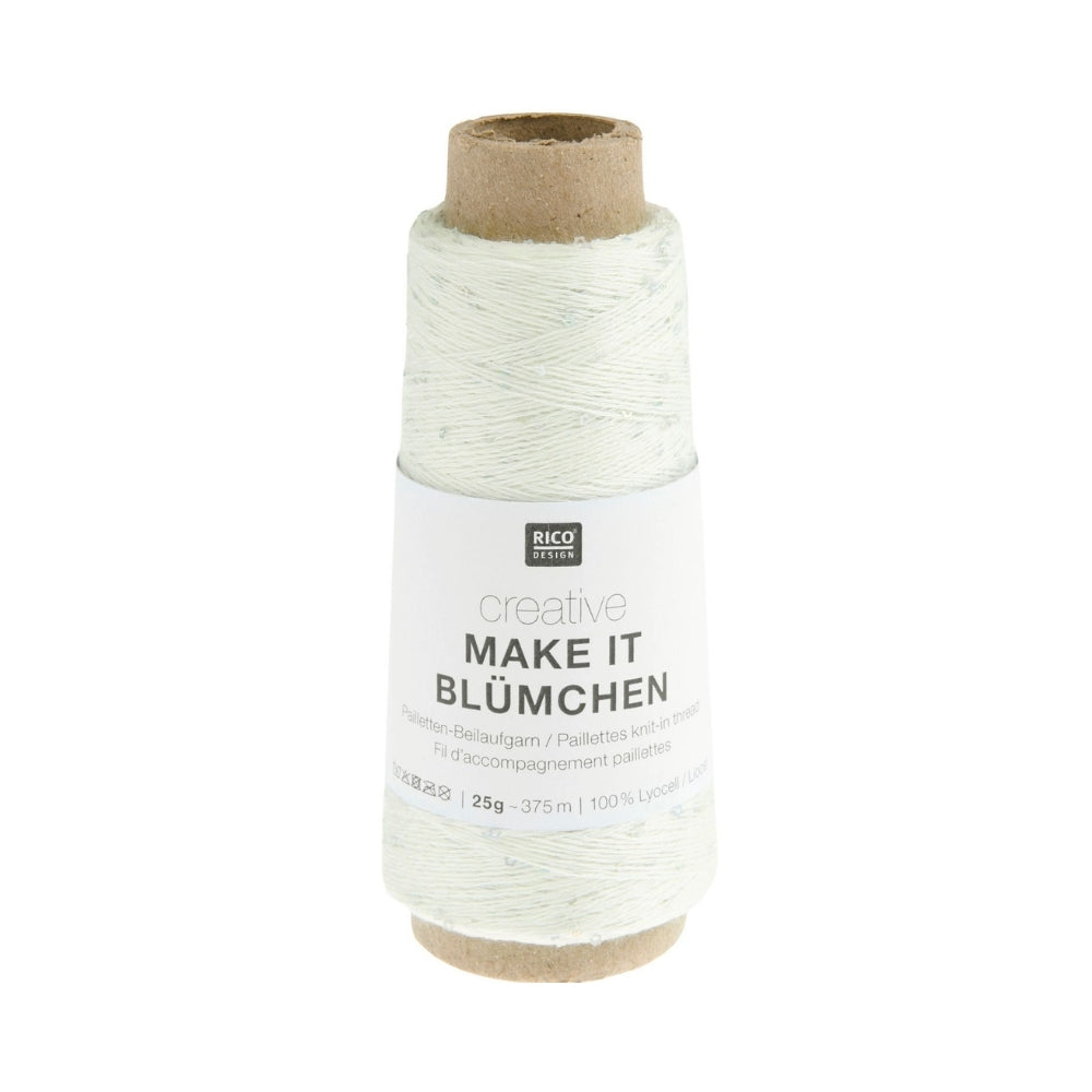 Knäuel Rico Creative Make It Blümchen Garn in Farbe Creme 004