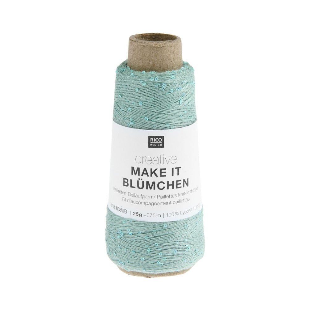 Knäuel Rico Creative Make It Blümchen Garn in Farbe Patina 002