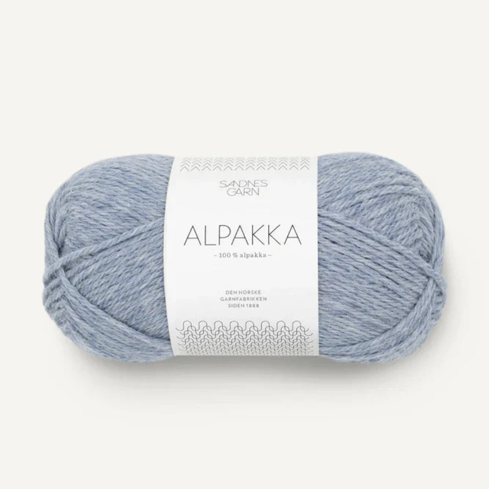 Strickgarn Sandnes Alpakka Hellgrau Meliert 6221 – 100% Alpaka