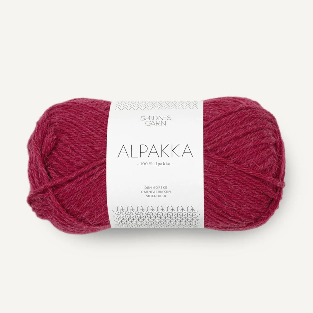 Strickgarn Sandnes Alpakka Rumba Rot 4255 – 100% Alpaka