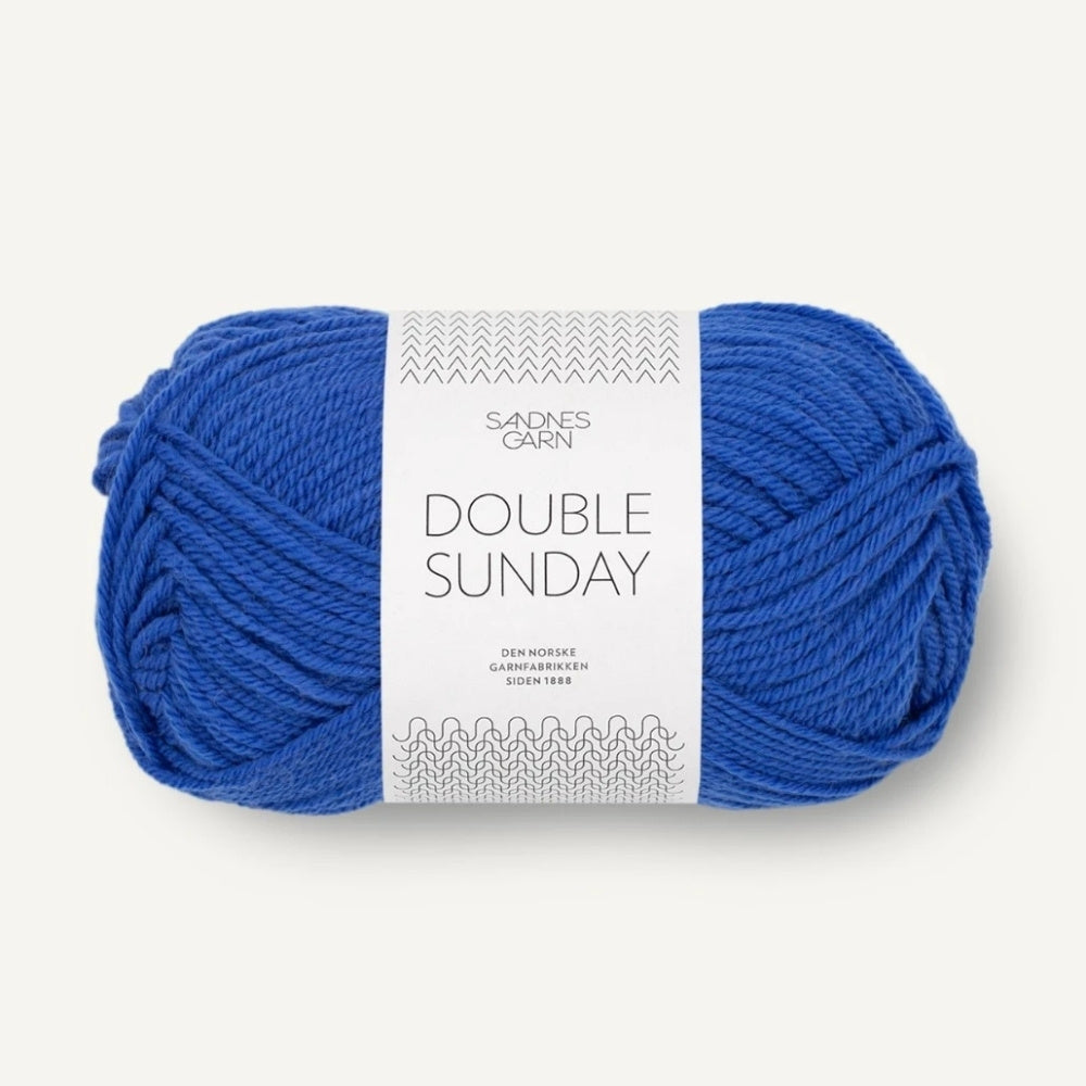 Strickgarn Sandnes Double Sunday - Electric Blue  5845 – 100% Merinowolle