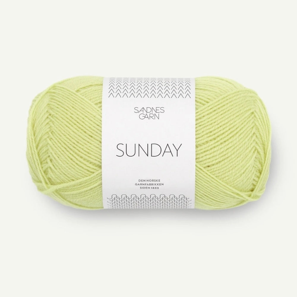 Strickgarn Sandnes Garn Sunday - Lime Punch 9523 – 100% Merinowolle