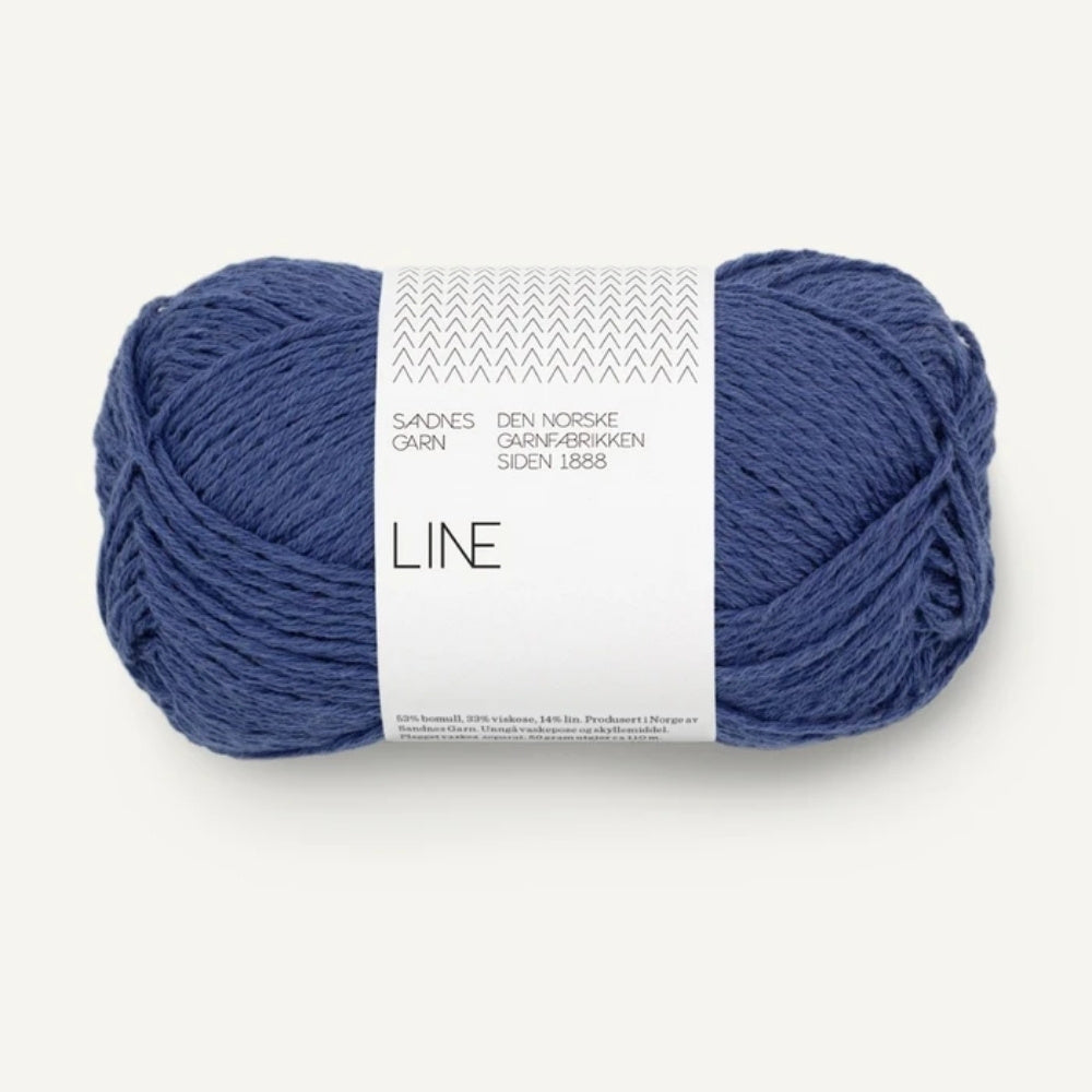 Knäuel Sandnes Garn Line Garn in Farbe Blueprint 5863