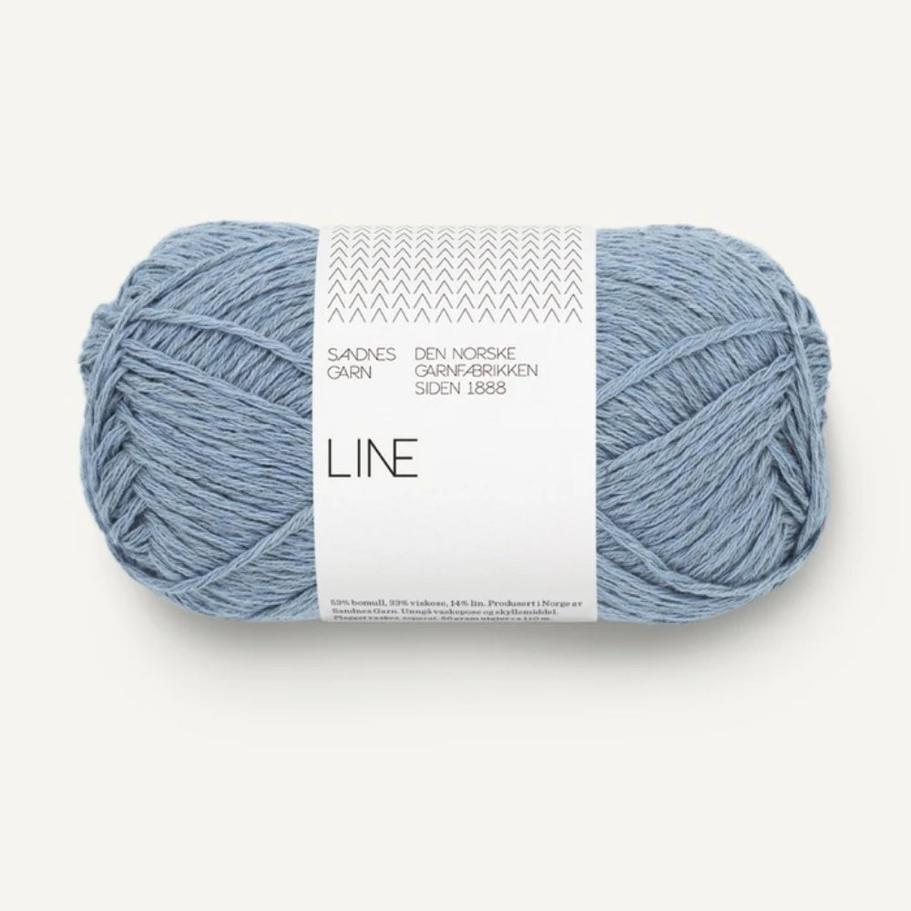 Knäuel Sandnes Garn Line Garn in Farbe Hydrangea 6032