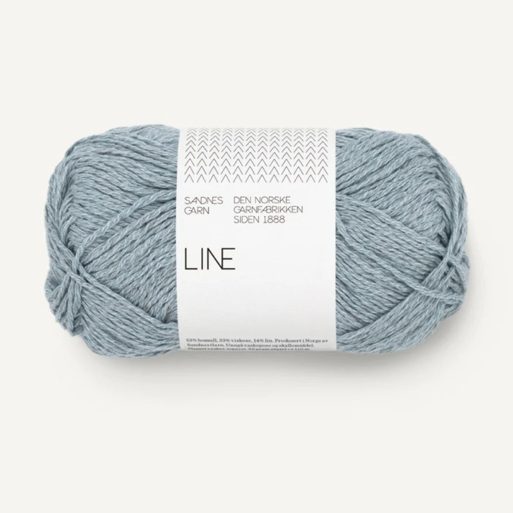 Knäuel Sandnes Garn Line Garn in Farbe Ice 6531
