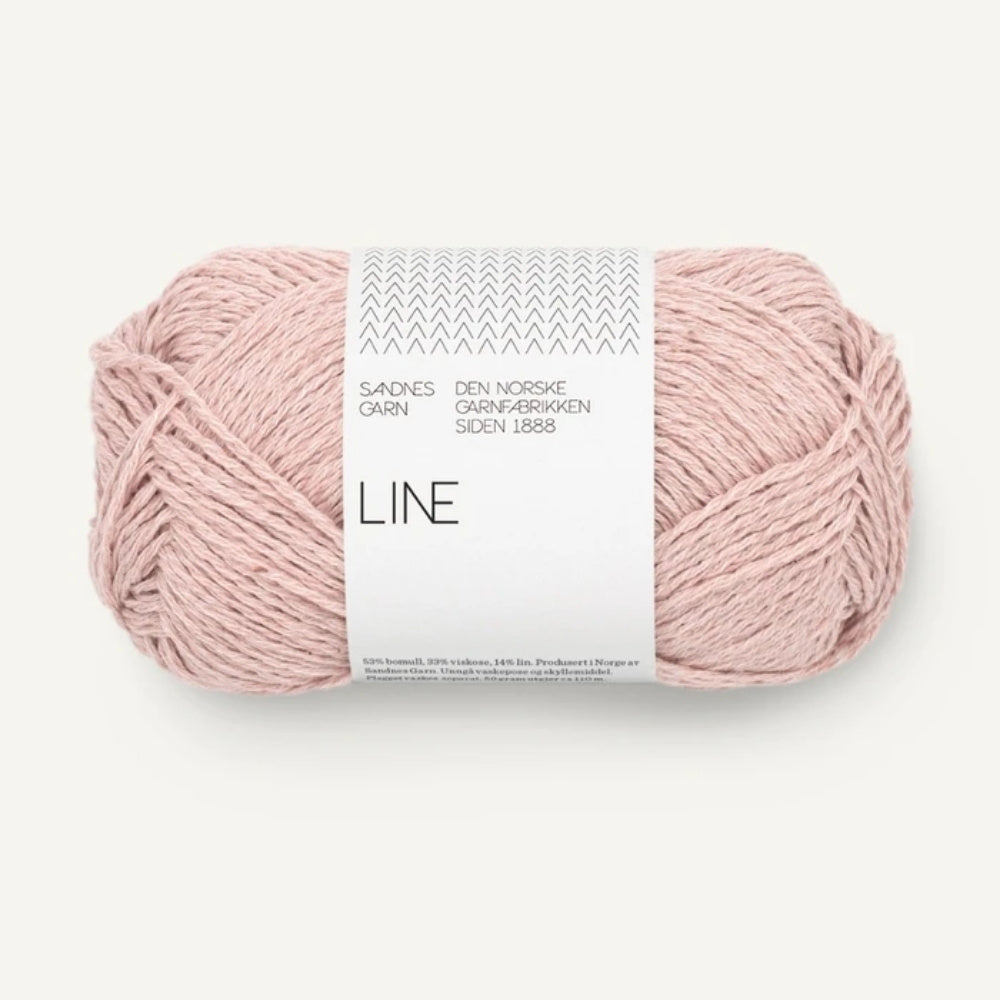 Knäuel Sandnes Garn Line Garn in Farbe Powder 3511