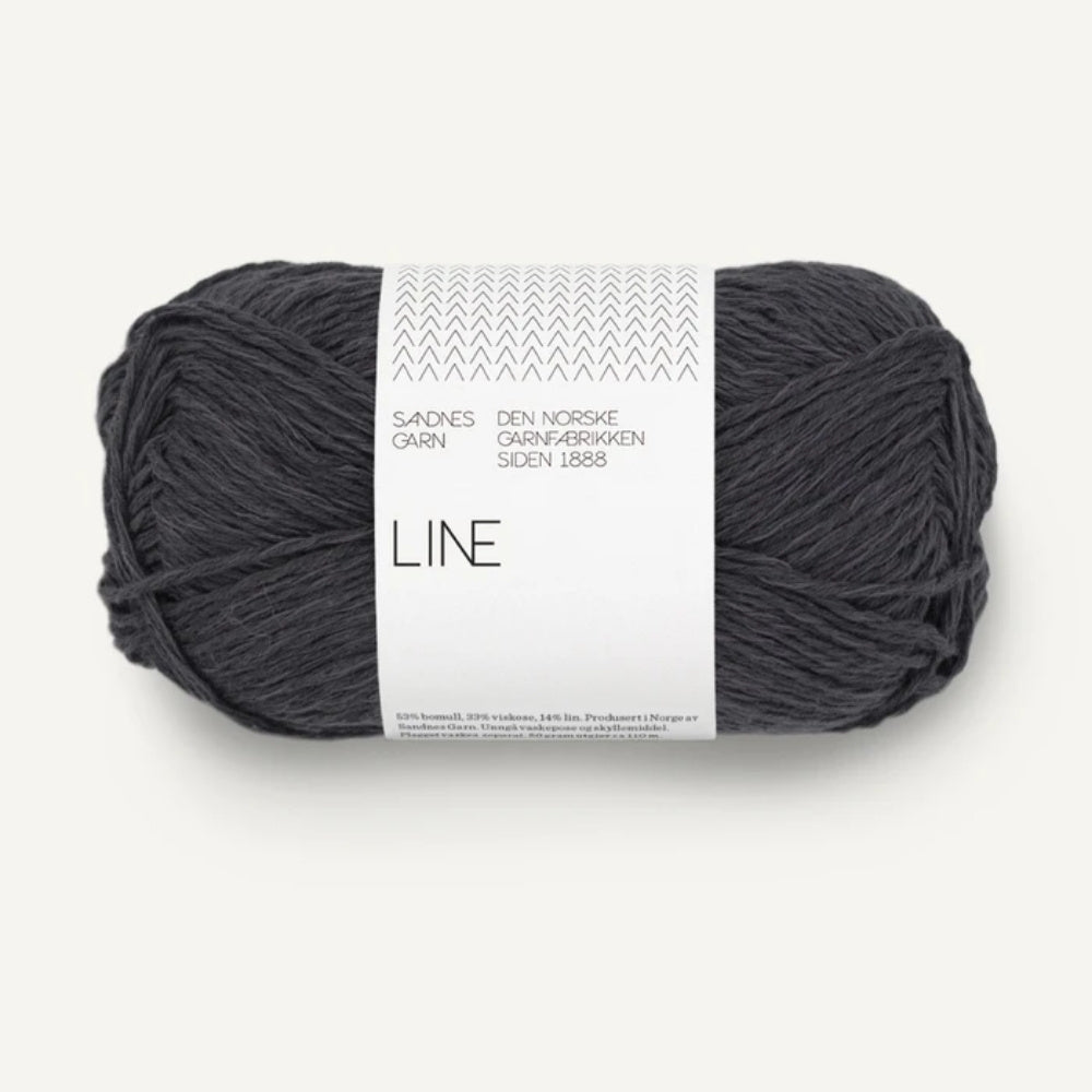Knäuel Sandnes Garn Line Garn in Farbe Slate 6080