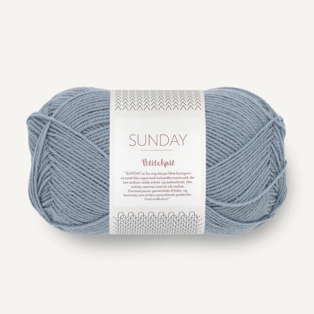Strickgarn Sandnes Garn Sunday by PetiteKnit 6050 Above the Clouds – 100% Merinowolle