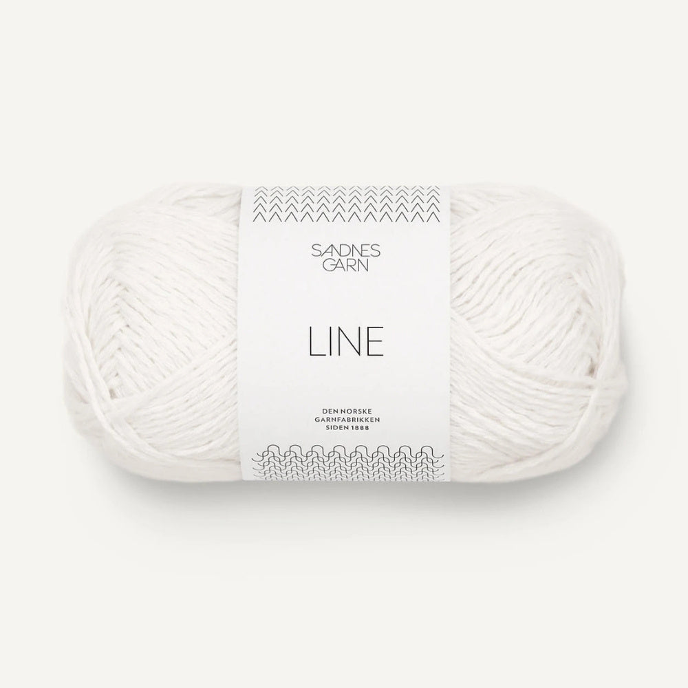 sommerliches Baumwoll-Leinen-Garn in der Farbe 1002, angenehm weich mit schöner Struktur, Farbton: Creme